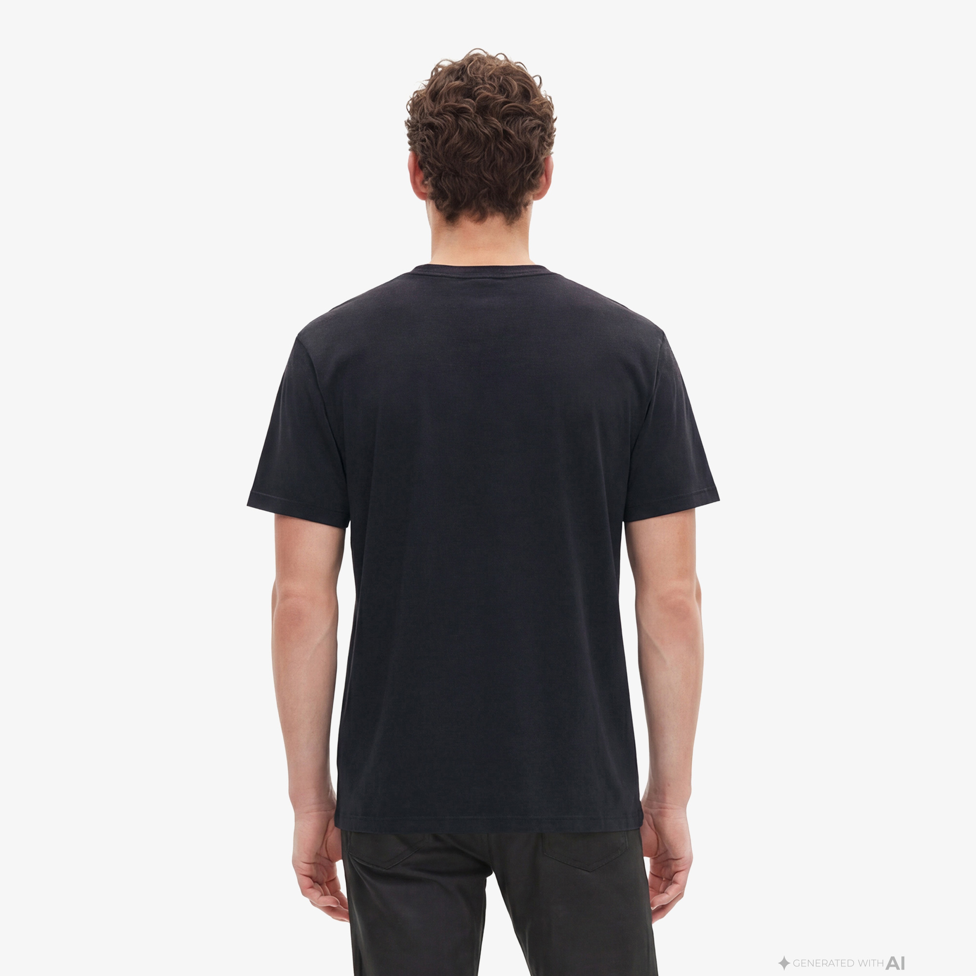 THE KOOPLES ERKEK BİSİKLET YAKA KISA KOLLU SİYAH T-SHIRT