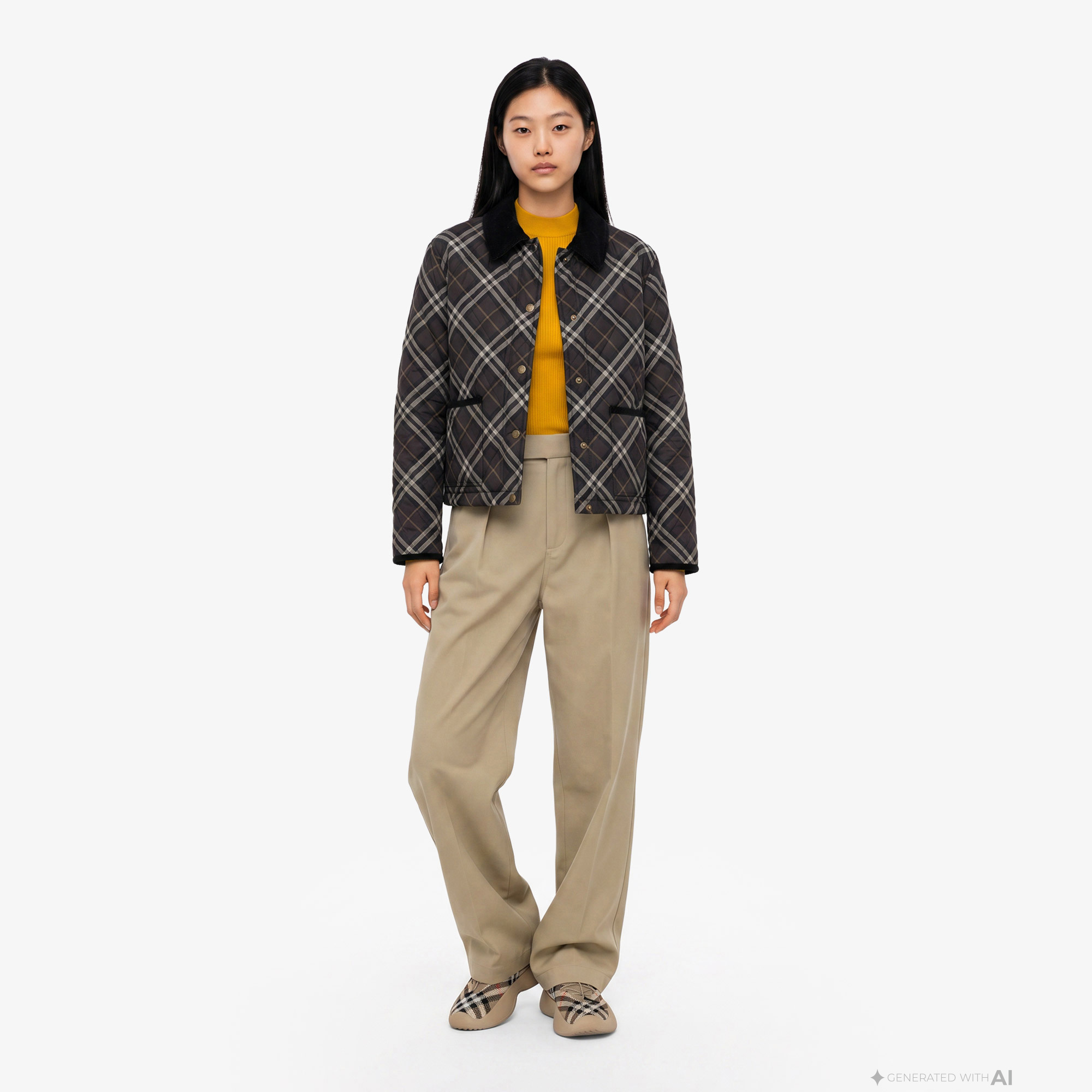 Burberry Oldham Kadın Kahverengi Mont