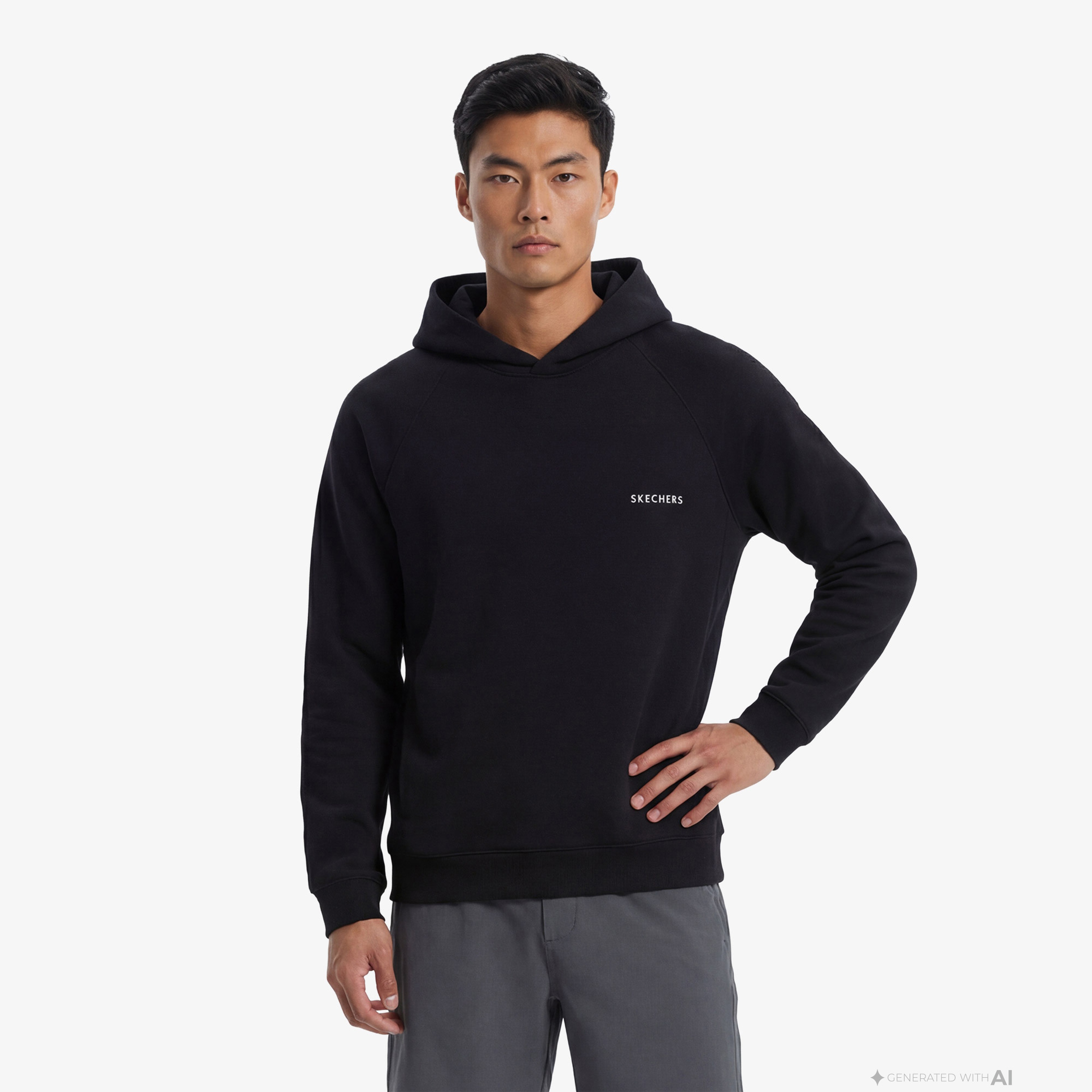 Skechers Scuba Coll. Erkek Siyah Hoodie