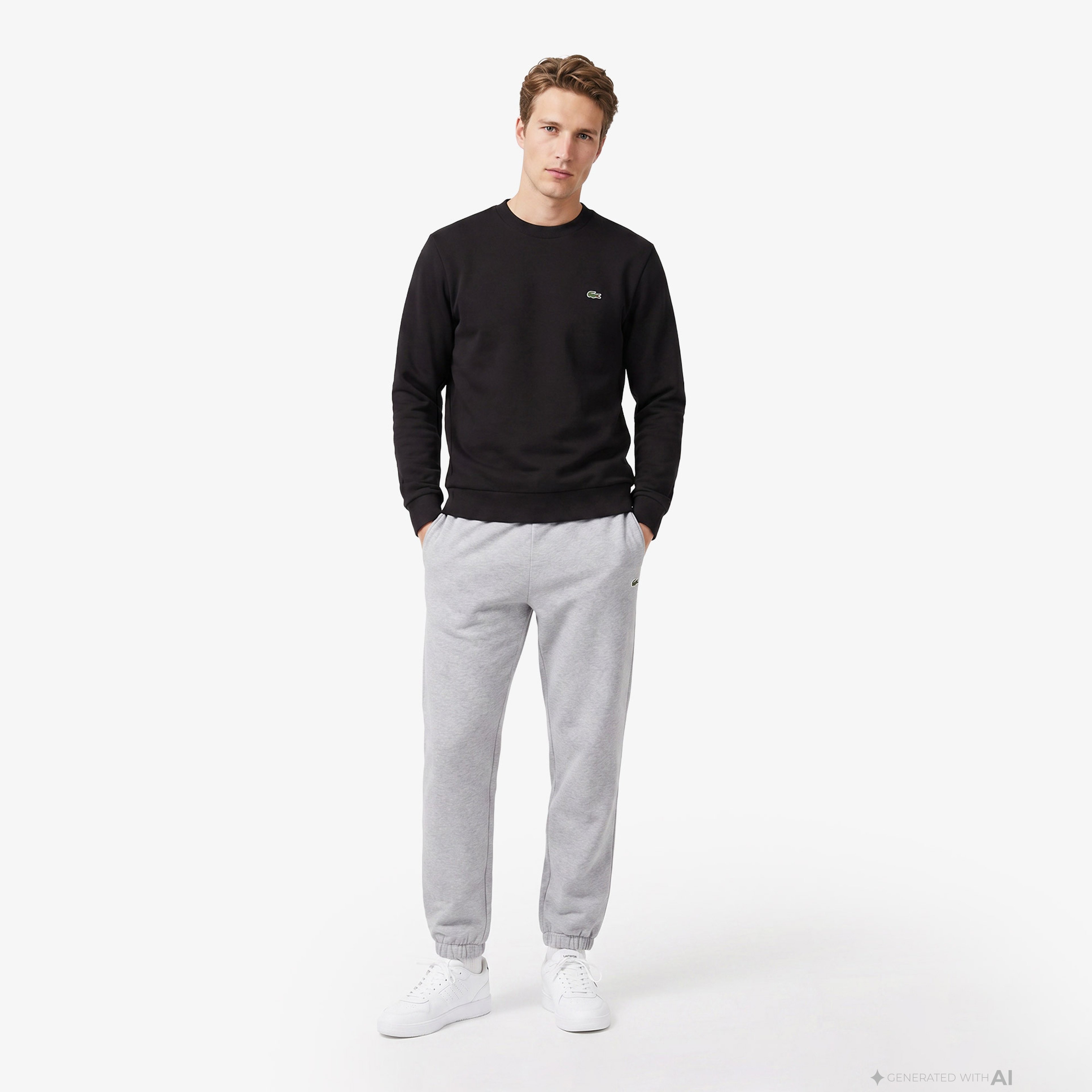Lacoste Erkek Kahverengi Sweatshirt