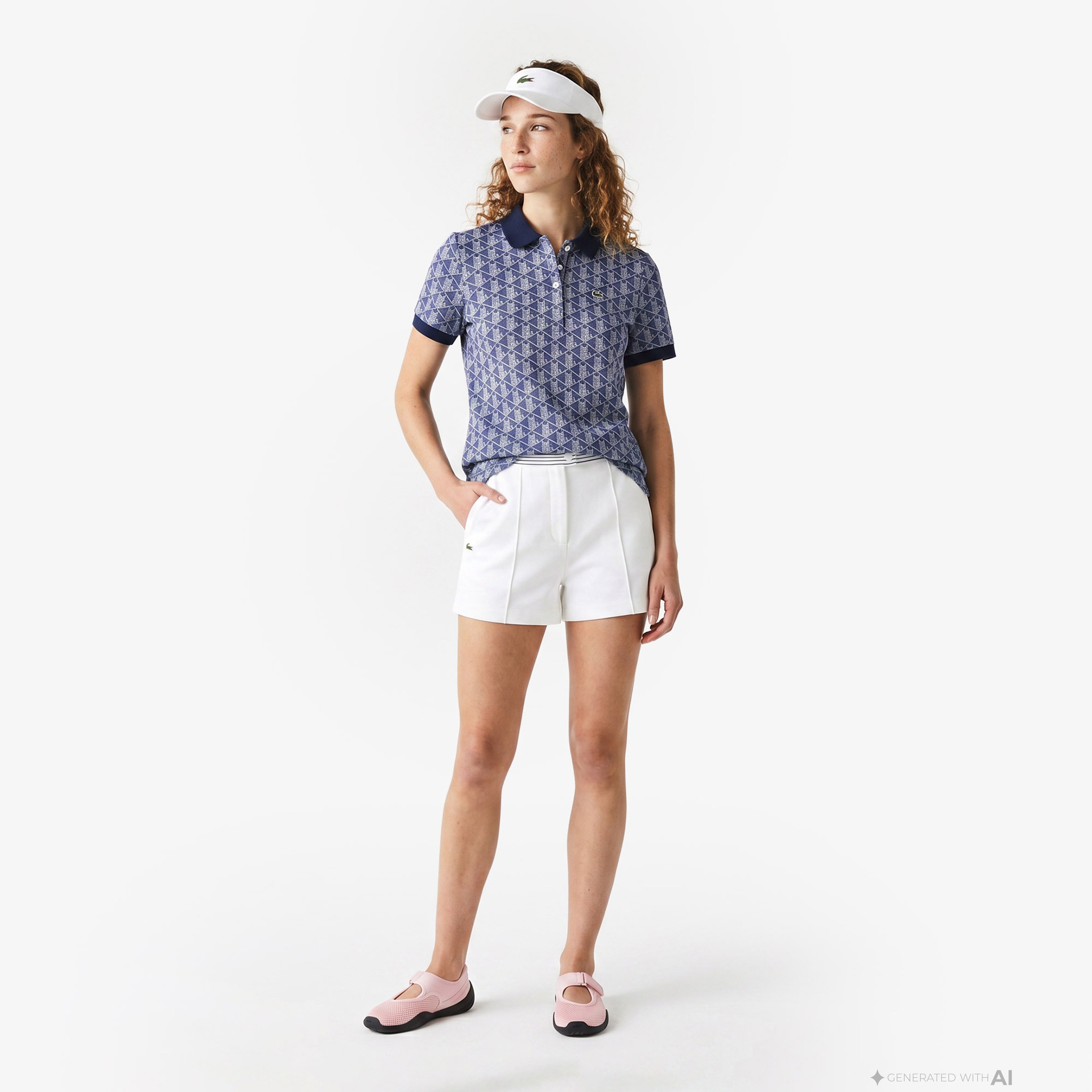 Lacoste Kadın Mavi Polo