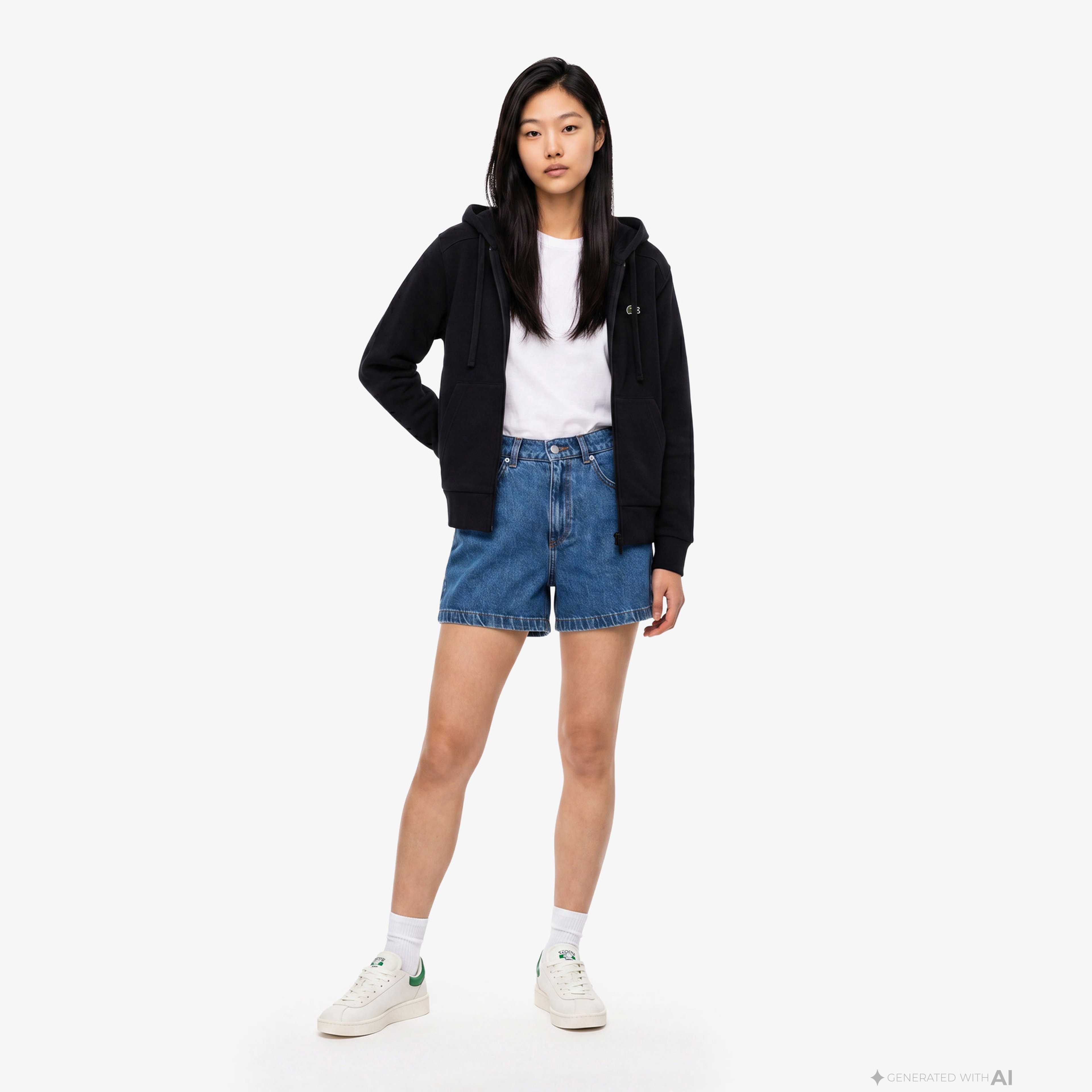 Lacoste Kadın Lacivert Hoodie