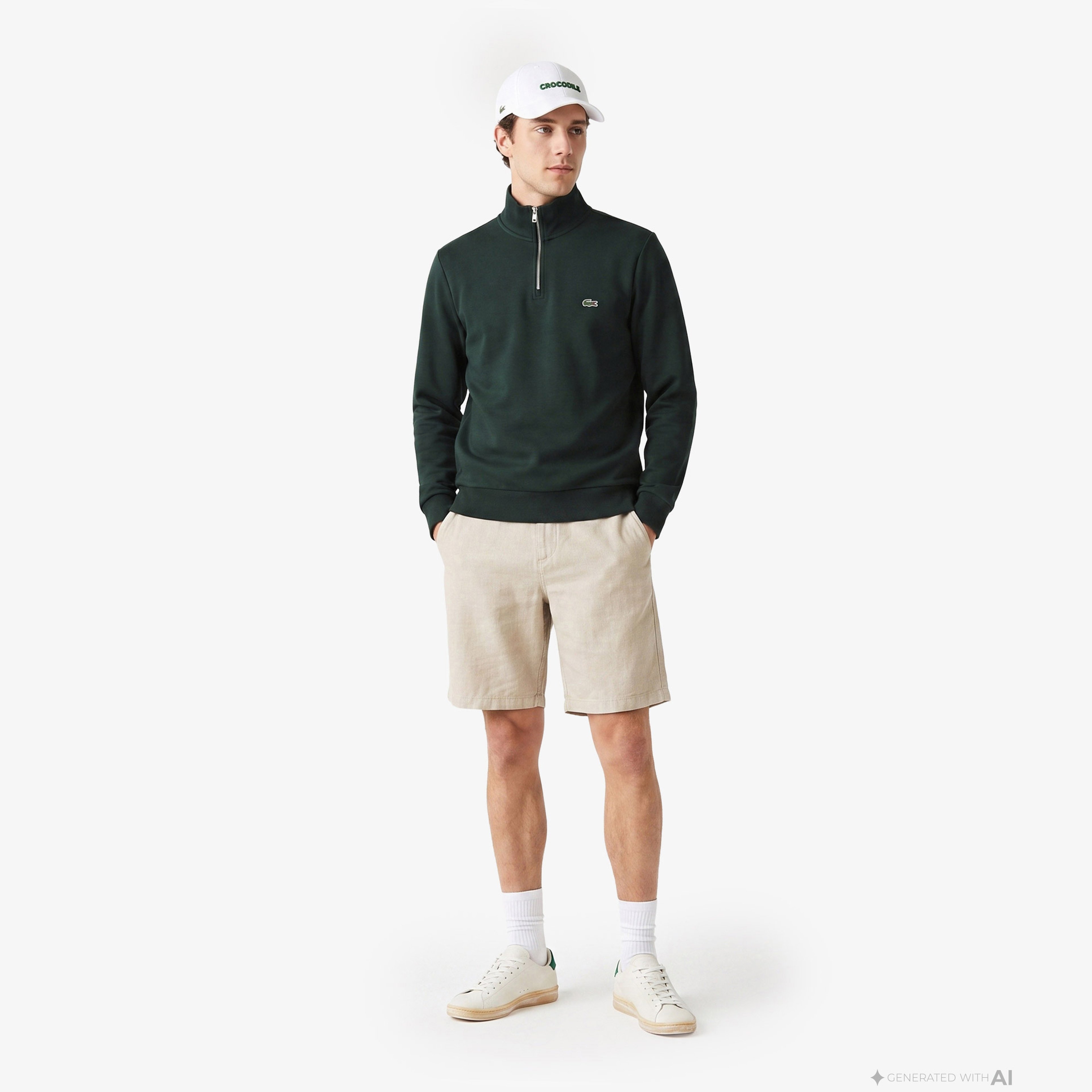 Lacoste Erkek Yeşil Sweatshirt