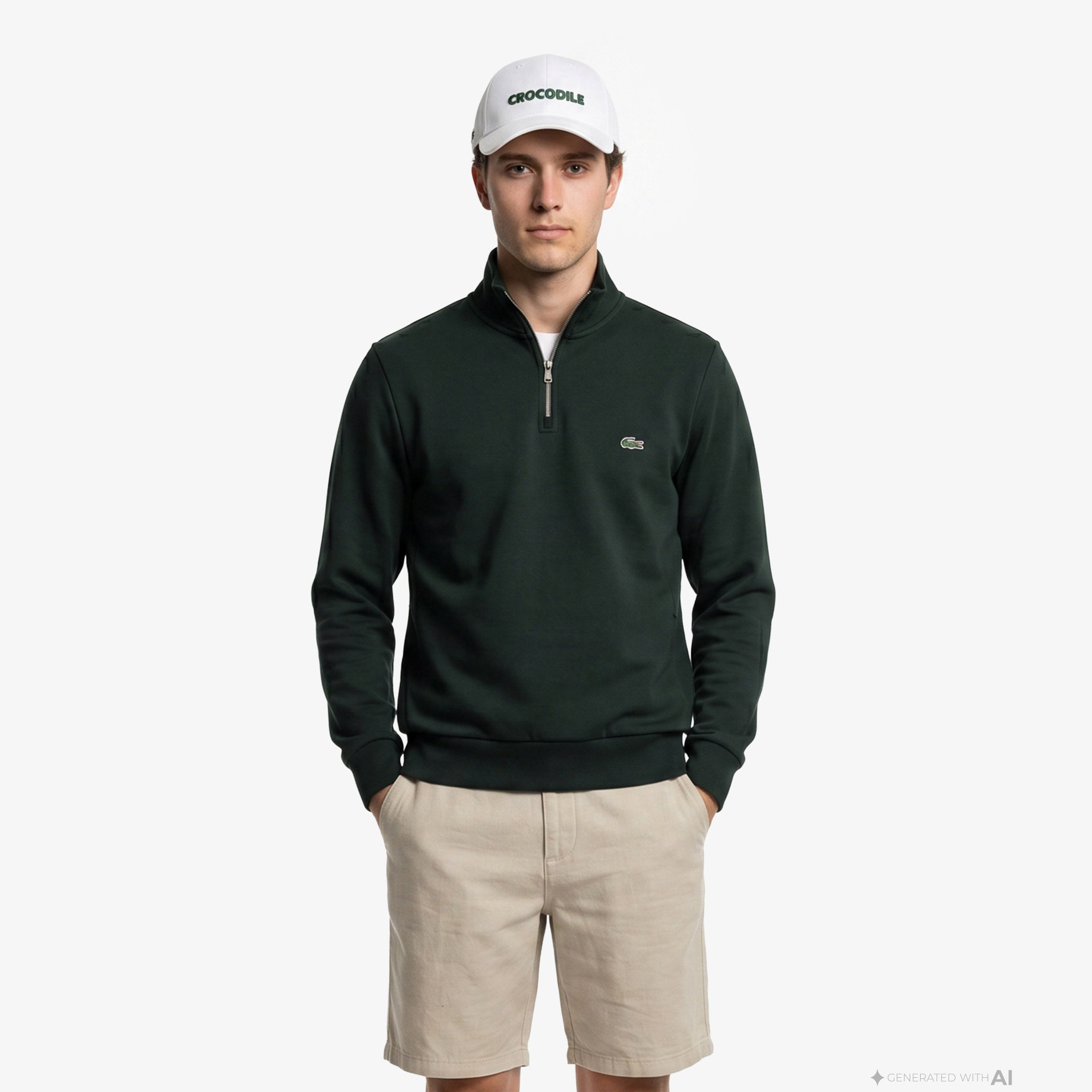 Lacoste Erkek Yeşil Sweatshirt