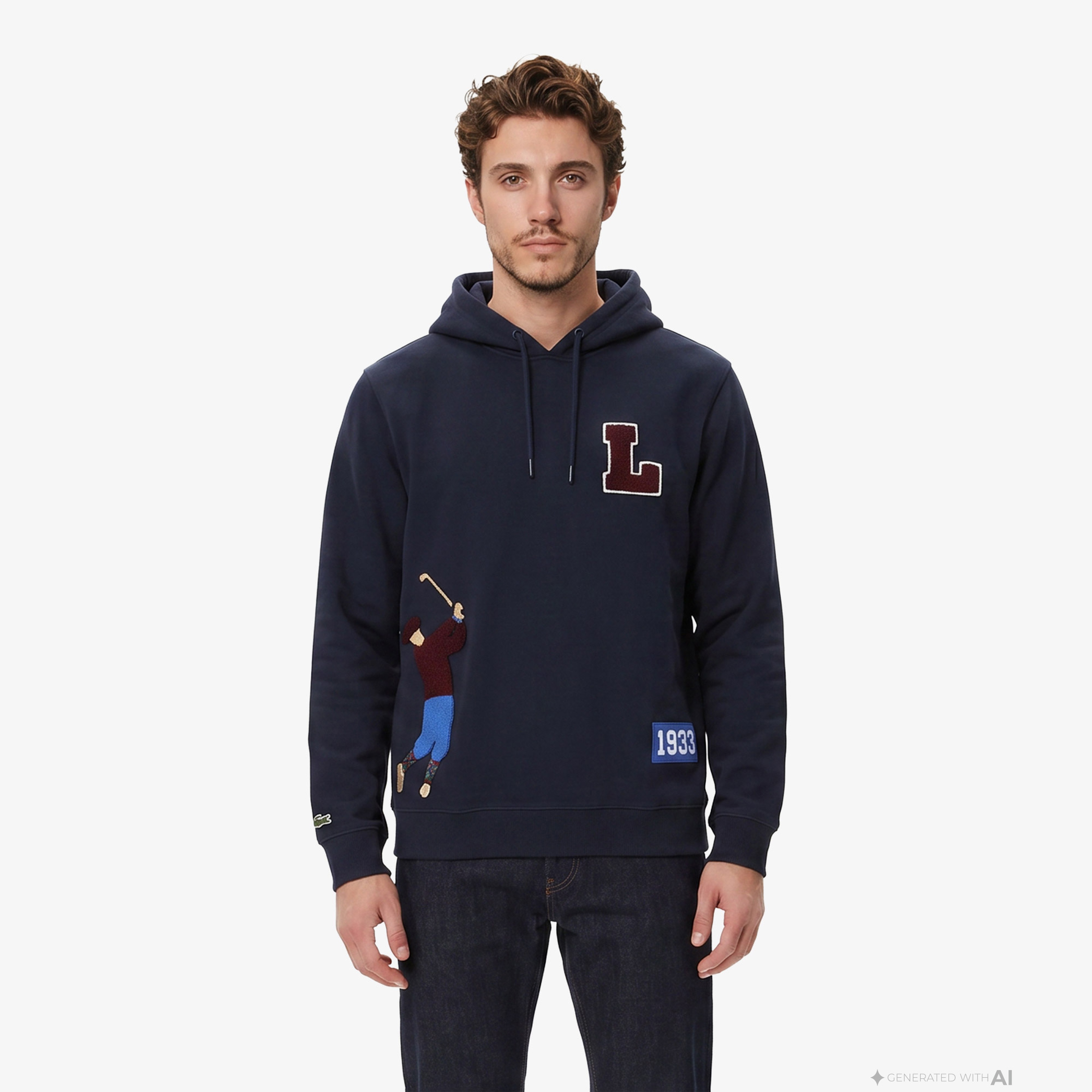 Lacoste Erkek Lacivert Sweatshirt