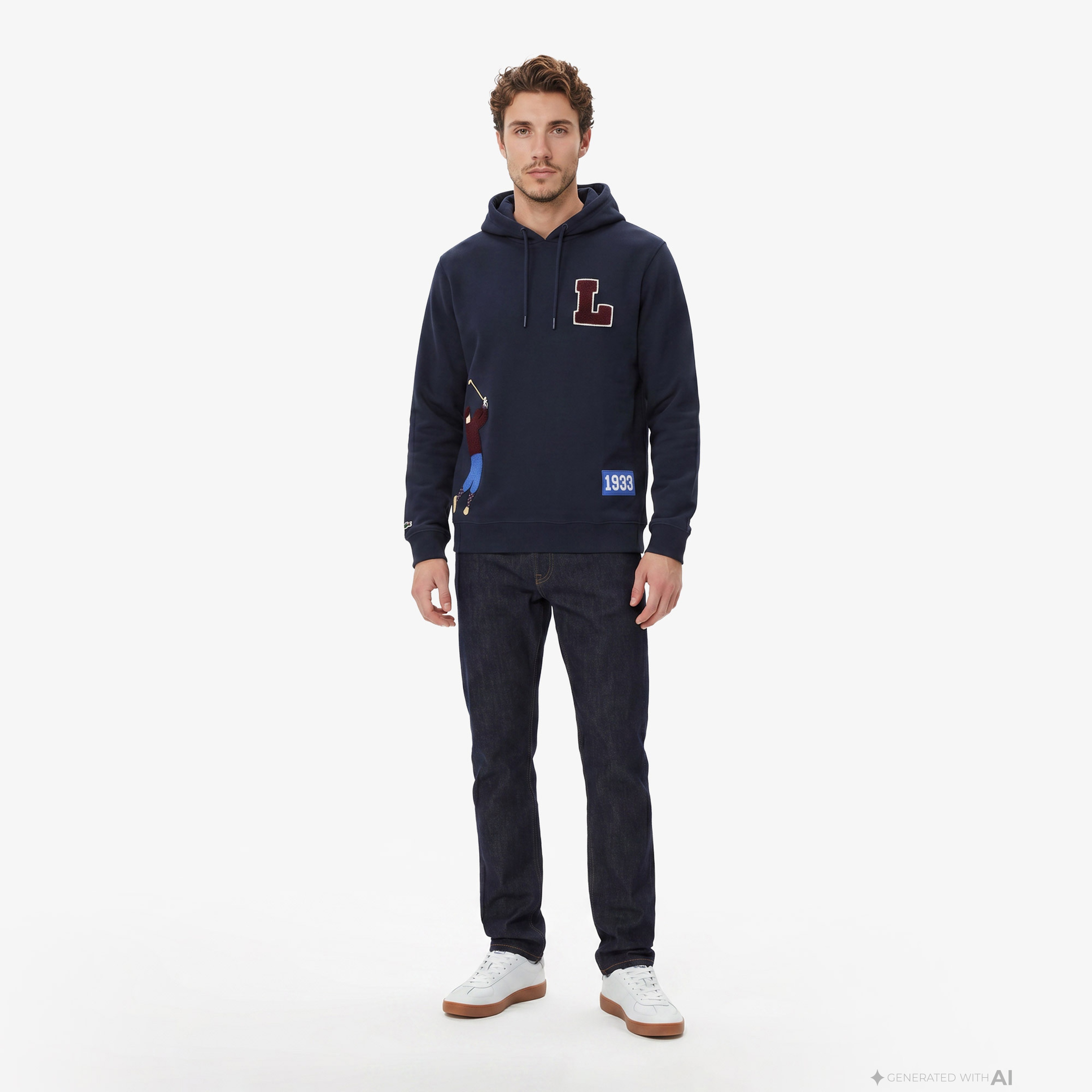Lacoste Erkek Lacivert Sweatshirt