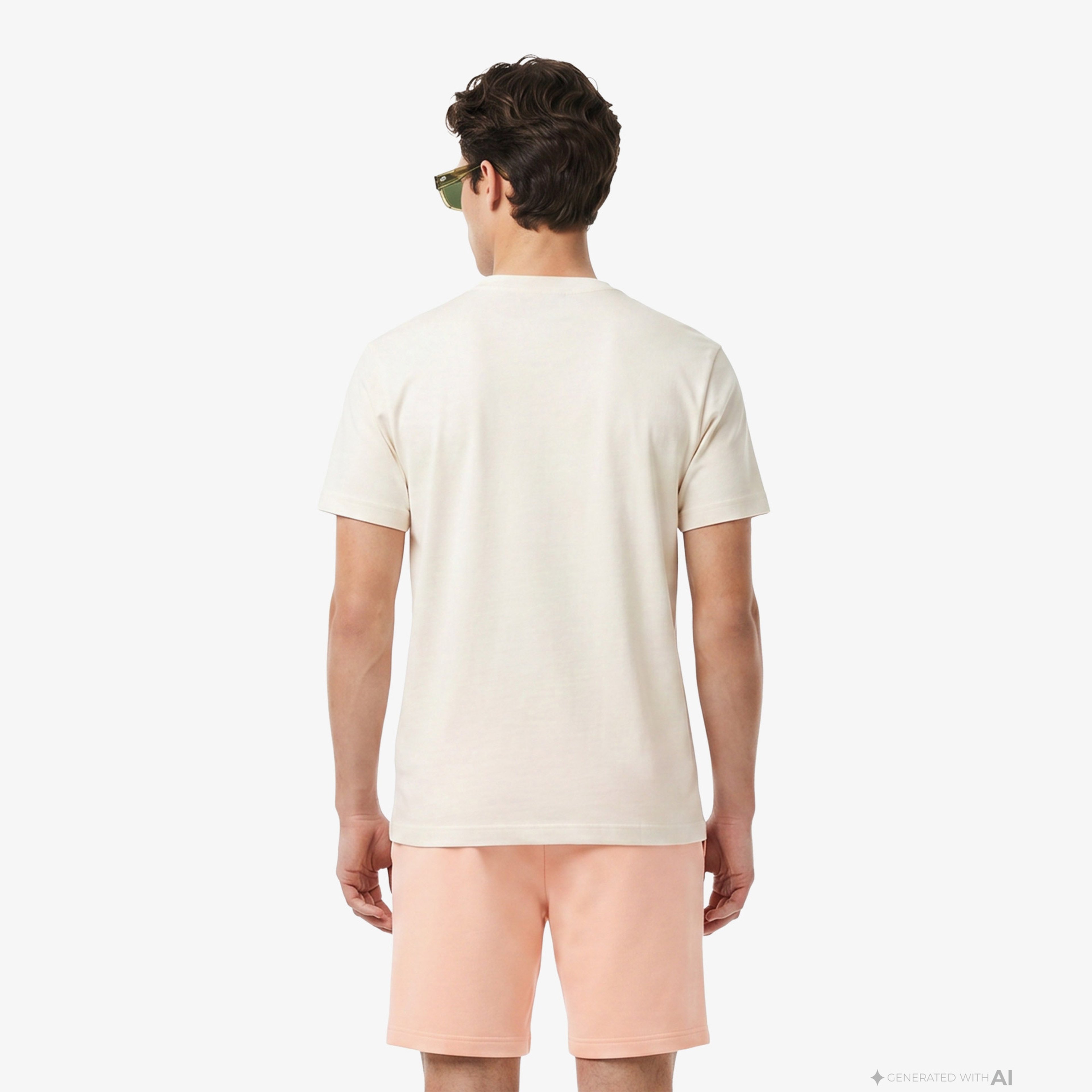 Lacoste Erkek Krem T-Shirt