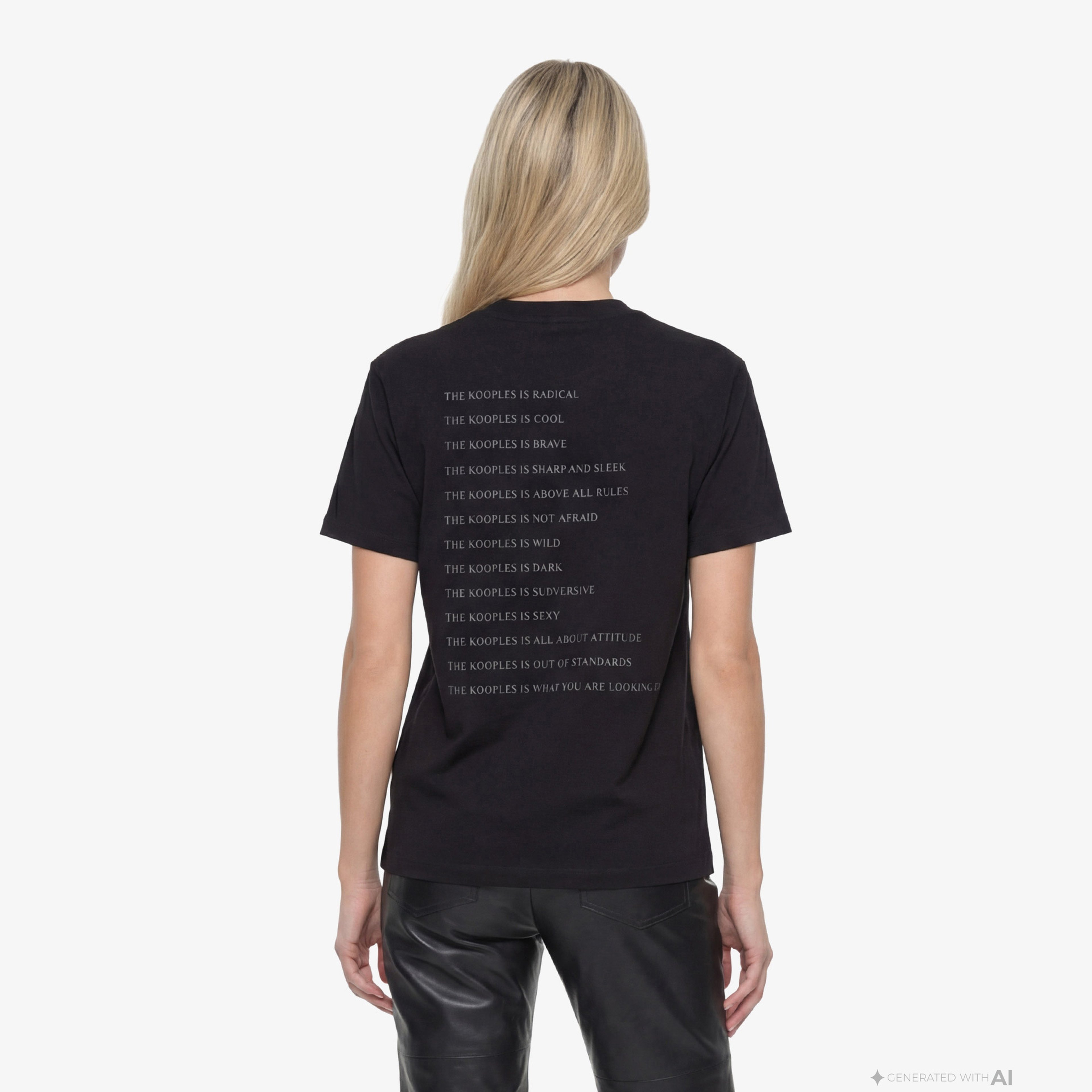 The Kooples What Is Kadın Siyah T-Shirt