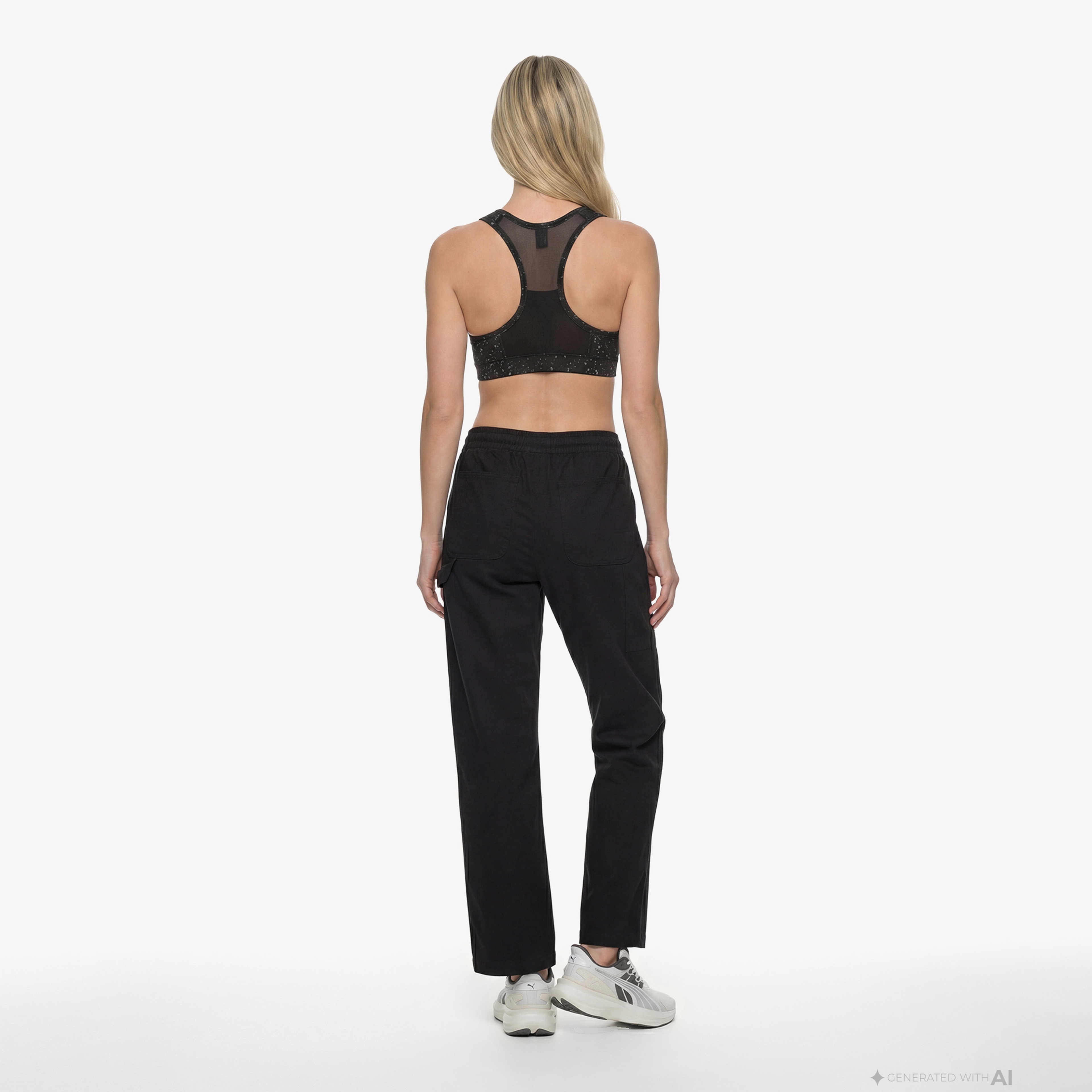 Puma Downtown Straight Kadın Siyah Pantolon
