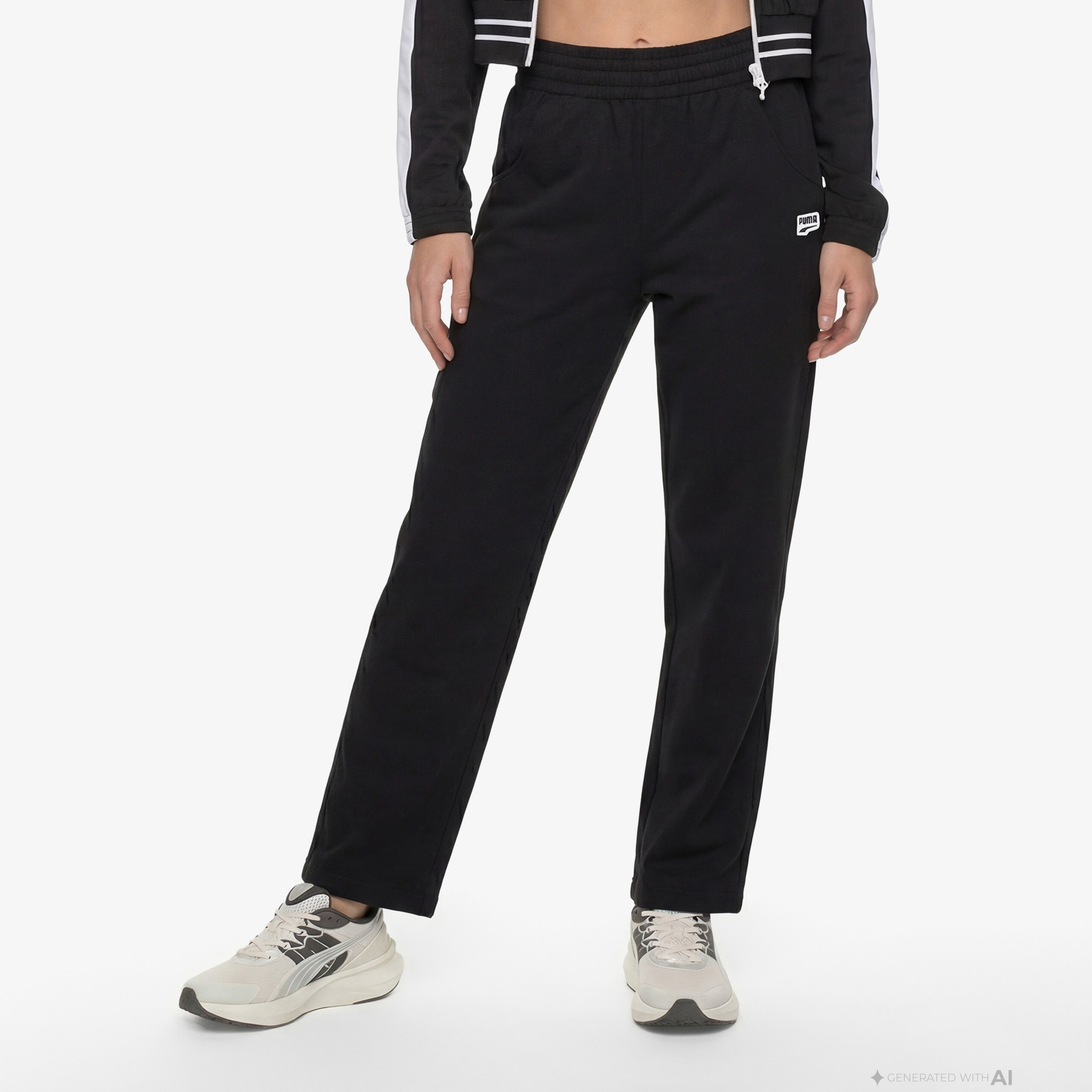 Puma Downtown Straight Kadın Siyah Pantolon
