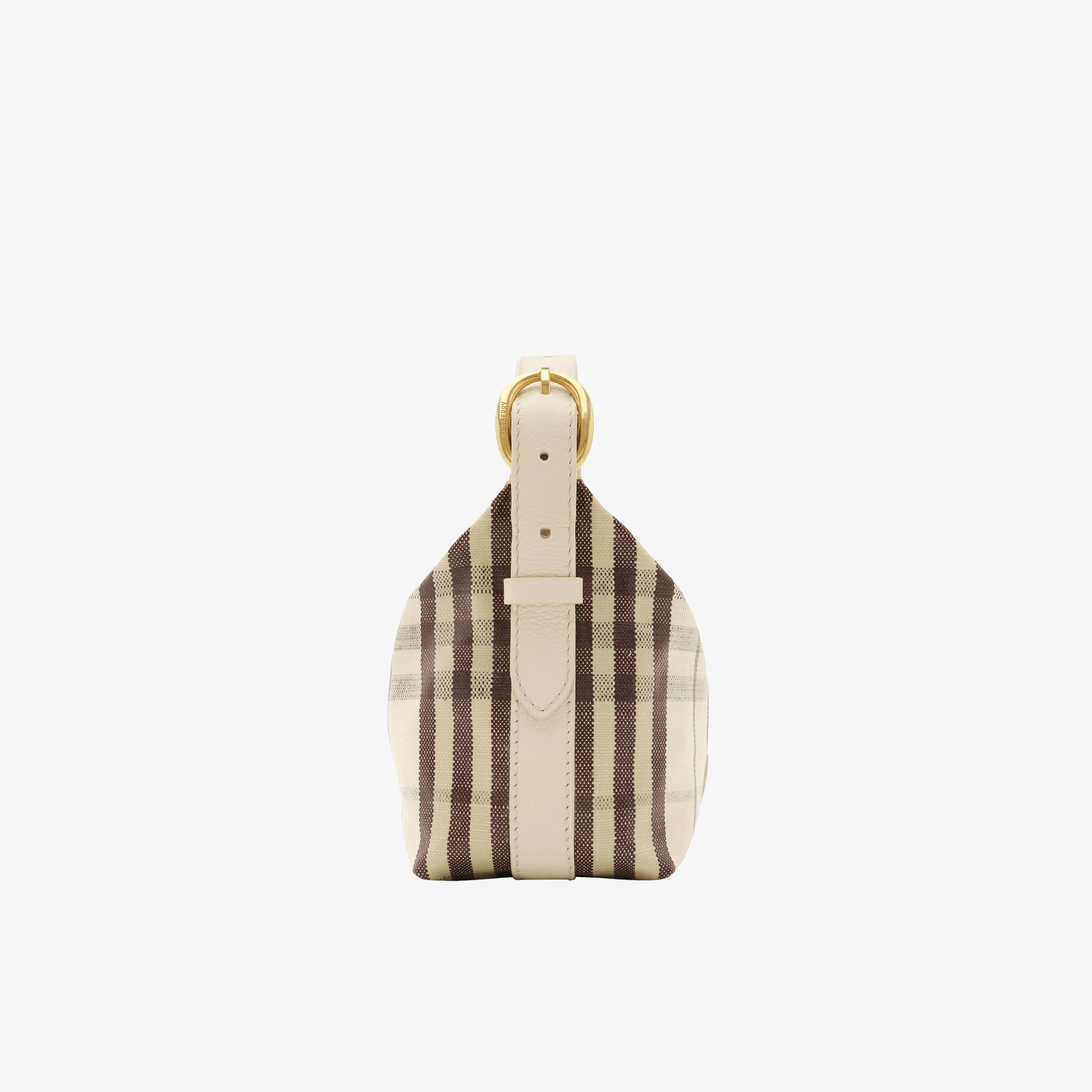 Burberry Highlands Duffle Kadın Bej Keten Omuz Çantası