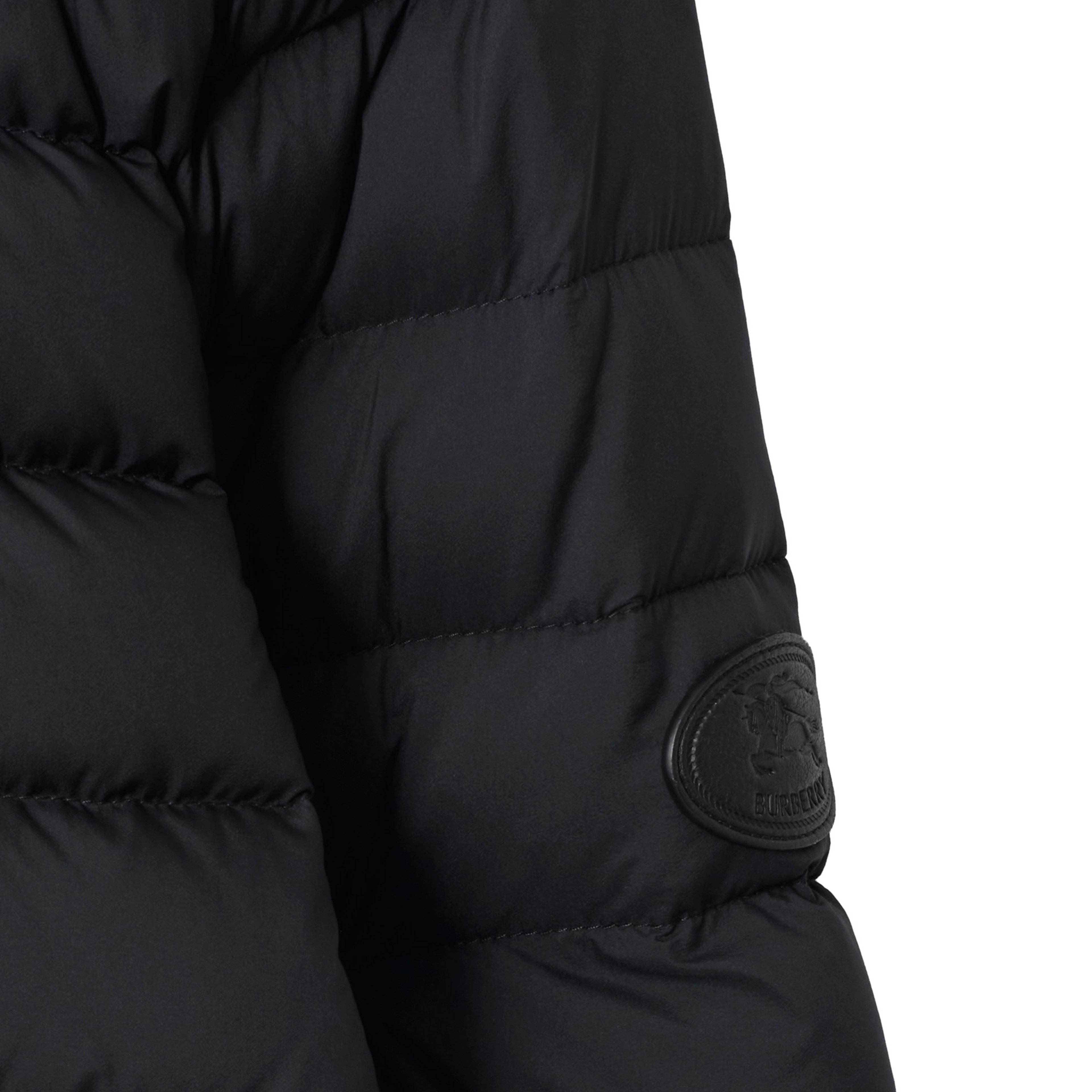 Burberry Nylon Puffer Erkek Siyah Mont