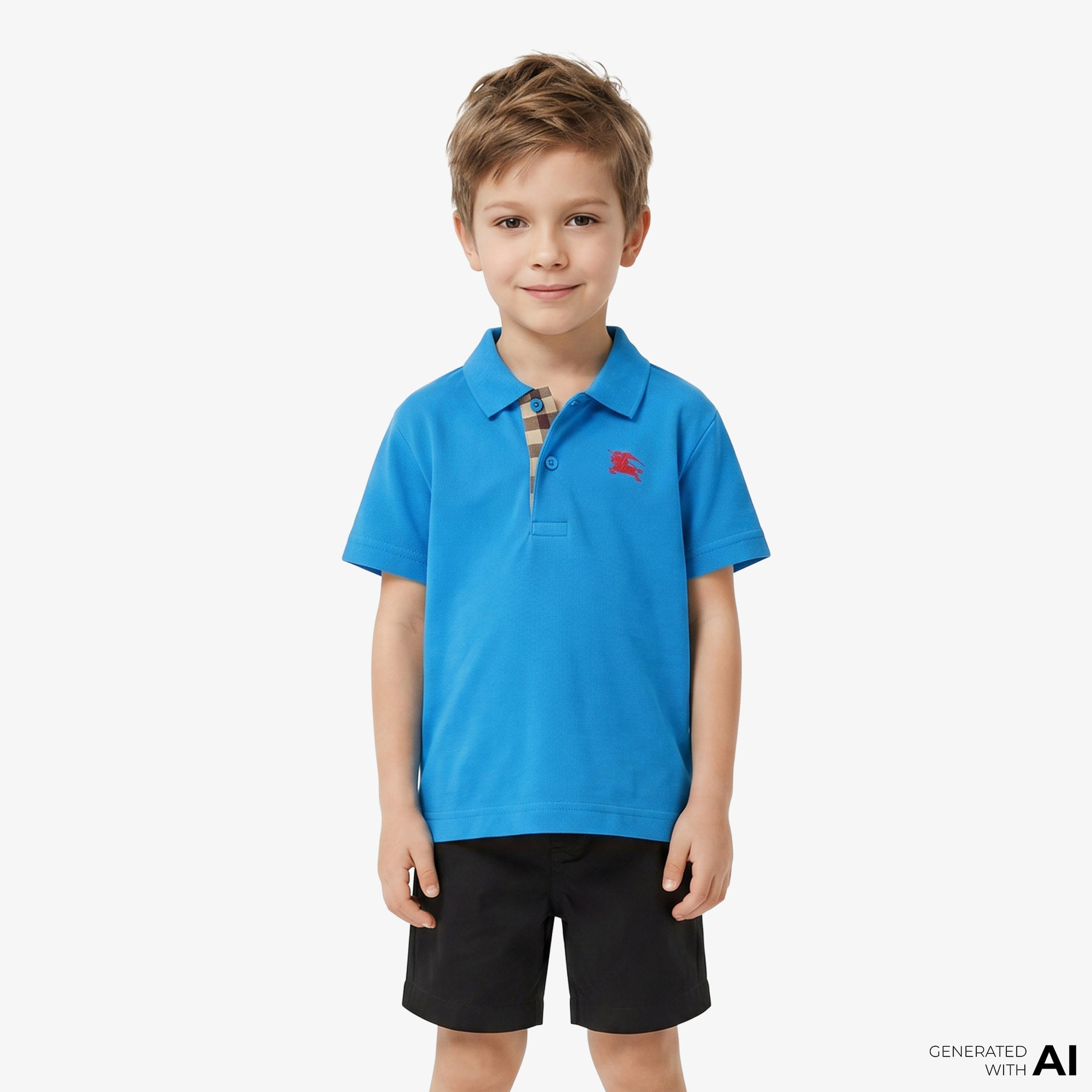 Burberry Johane Ekd Çocuk Mavi Polo