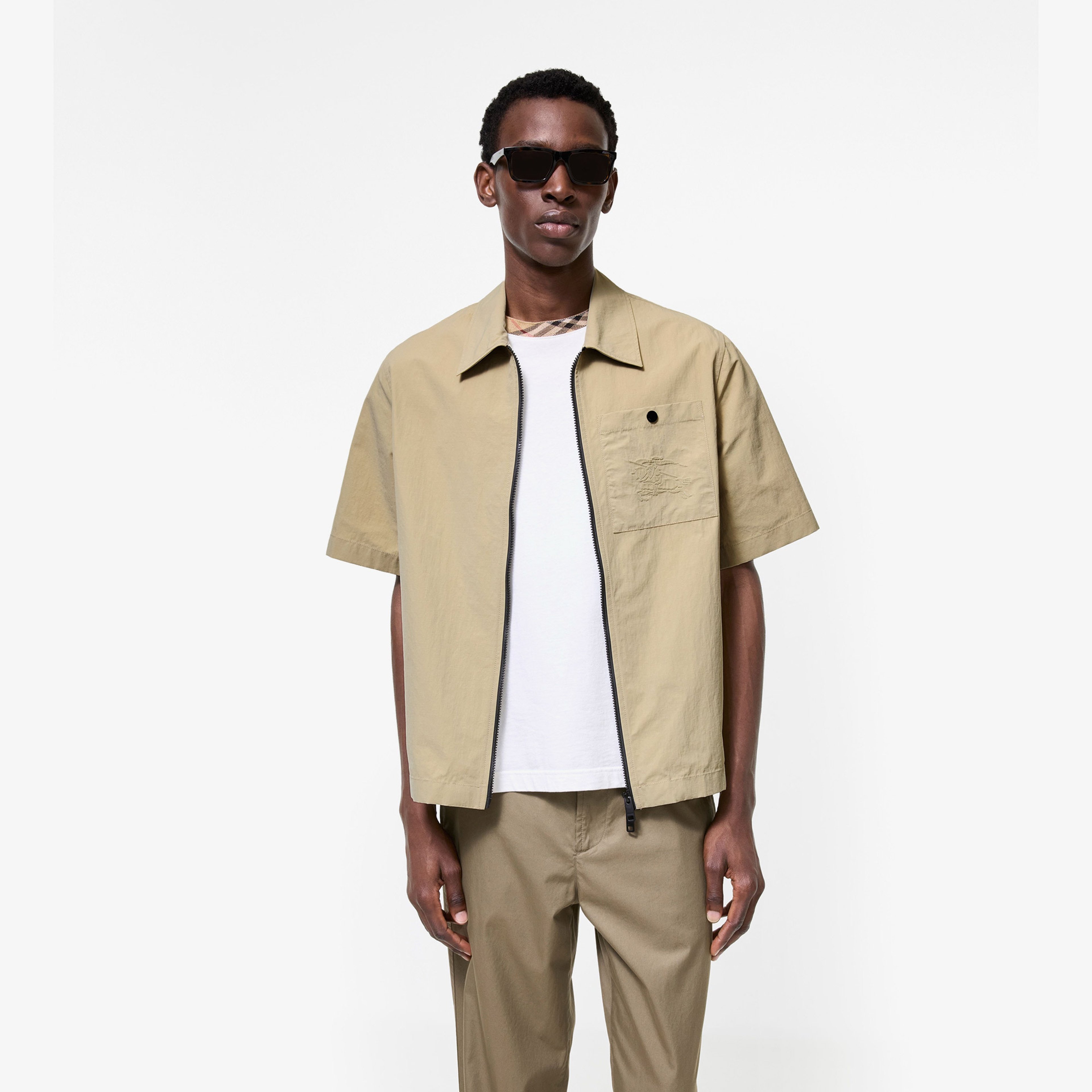 Burberry Erkek Bej Gömlek