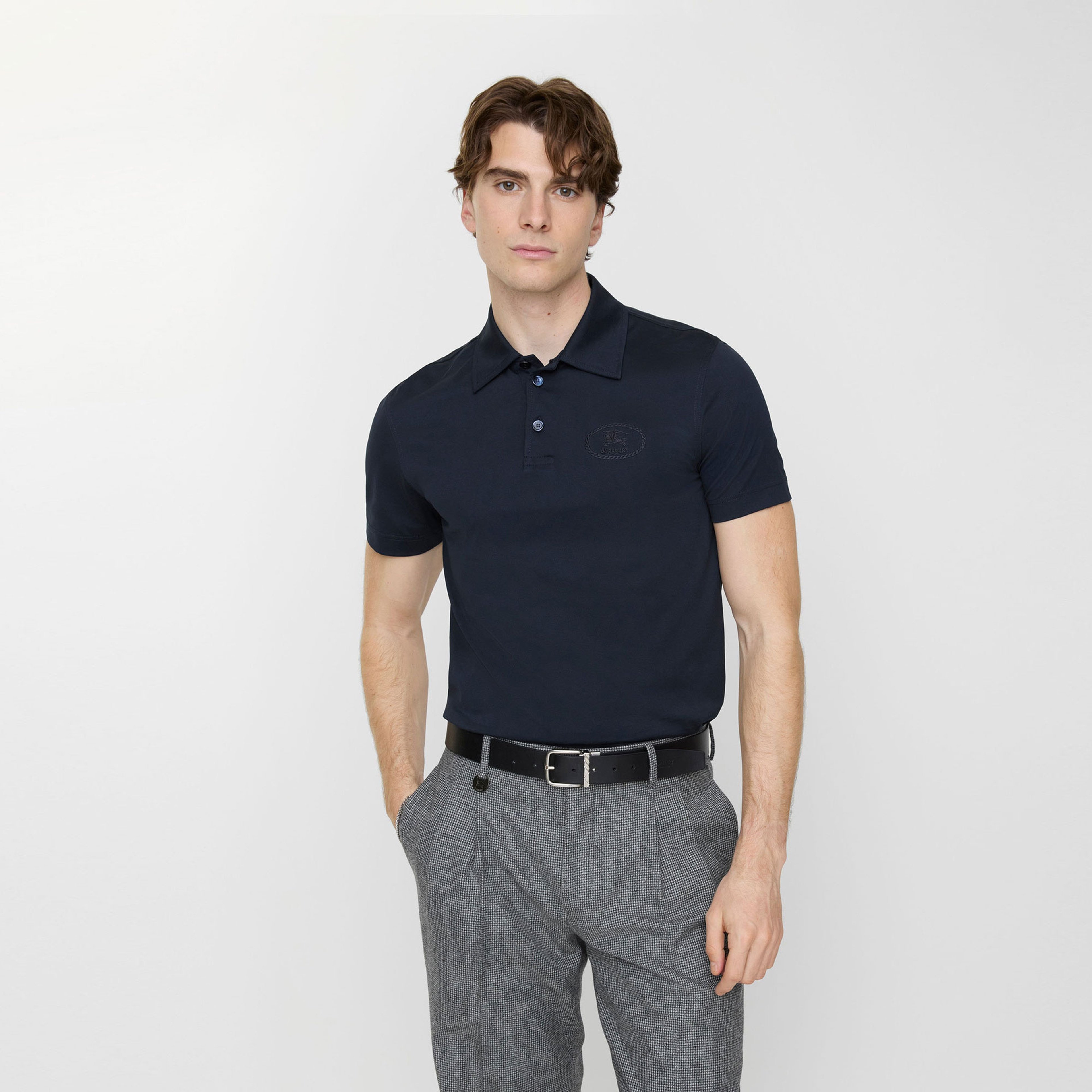 Burberry Erkek Lacivert Polo