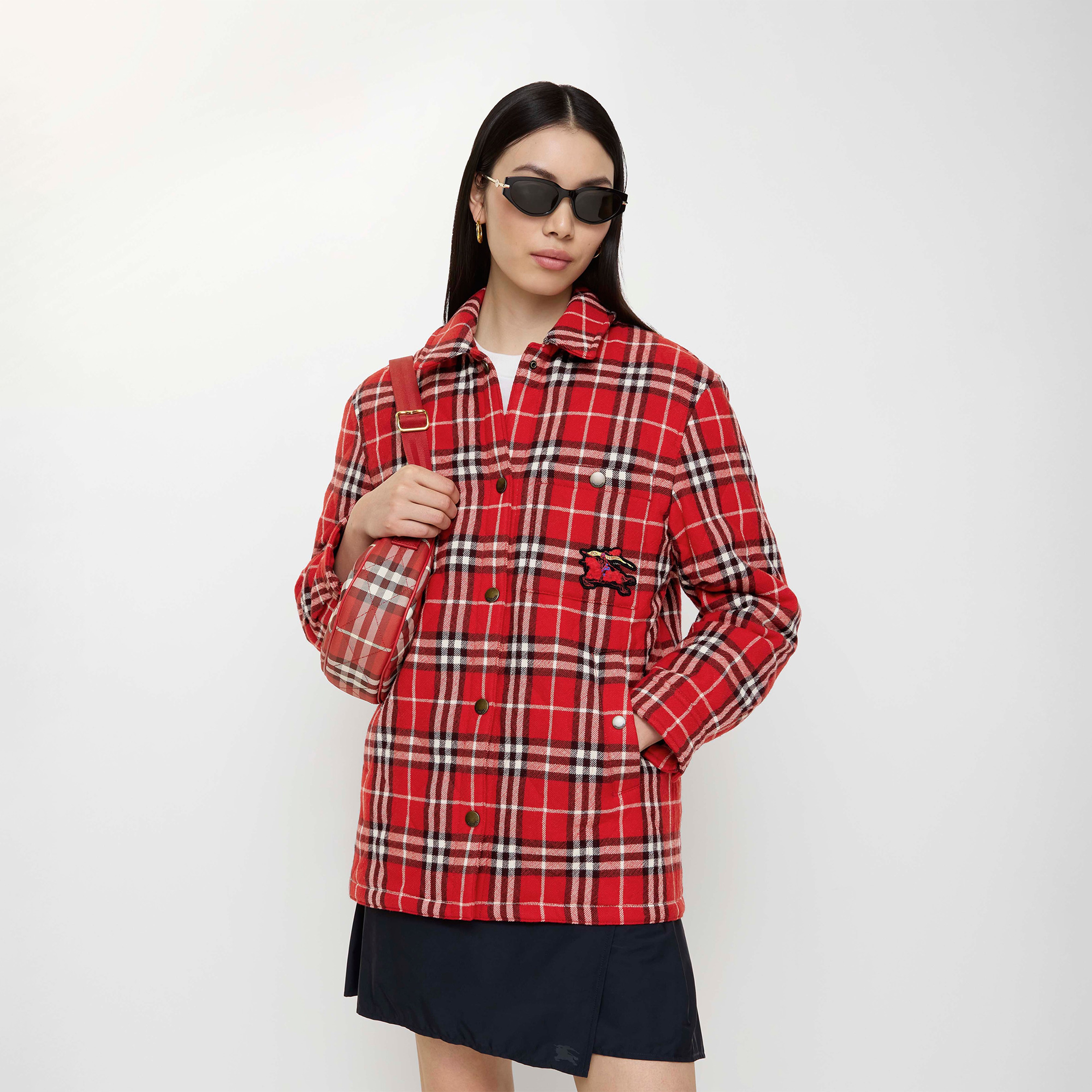 Burberry Vale Kadın Kırmızı Ceket