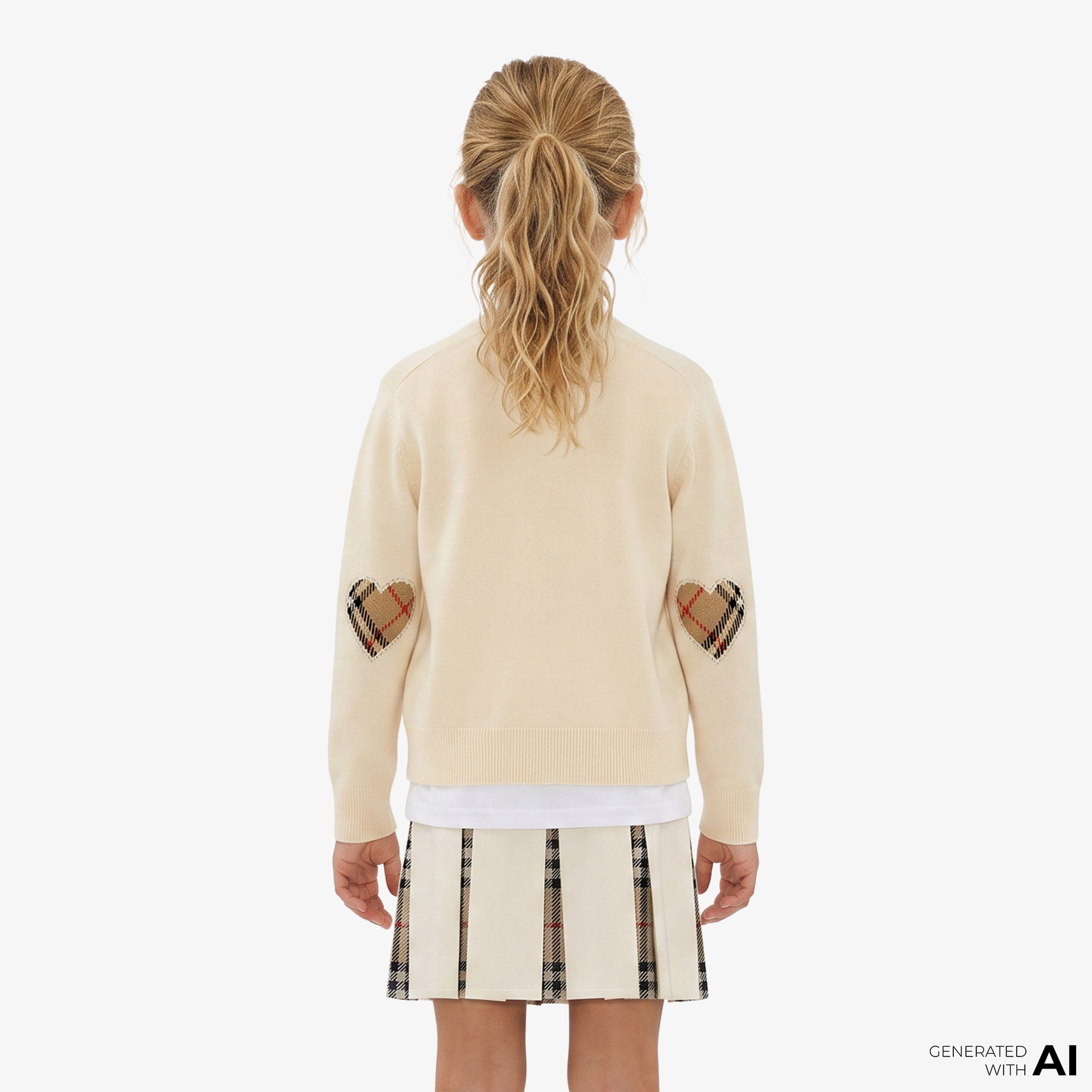 Burberry Ailsa Çocuk Beyaz Hırka