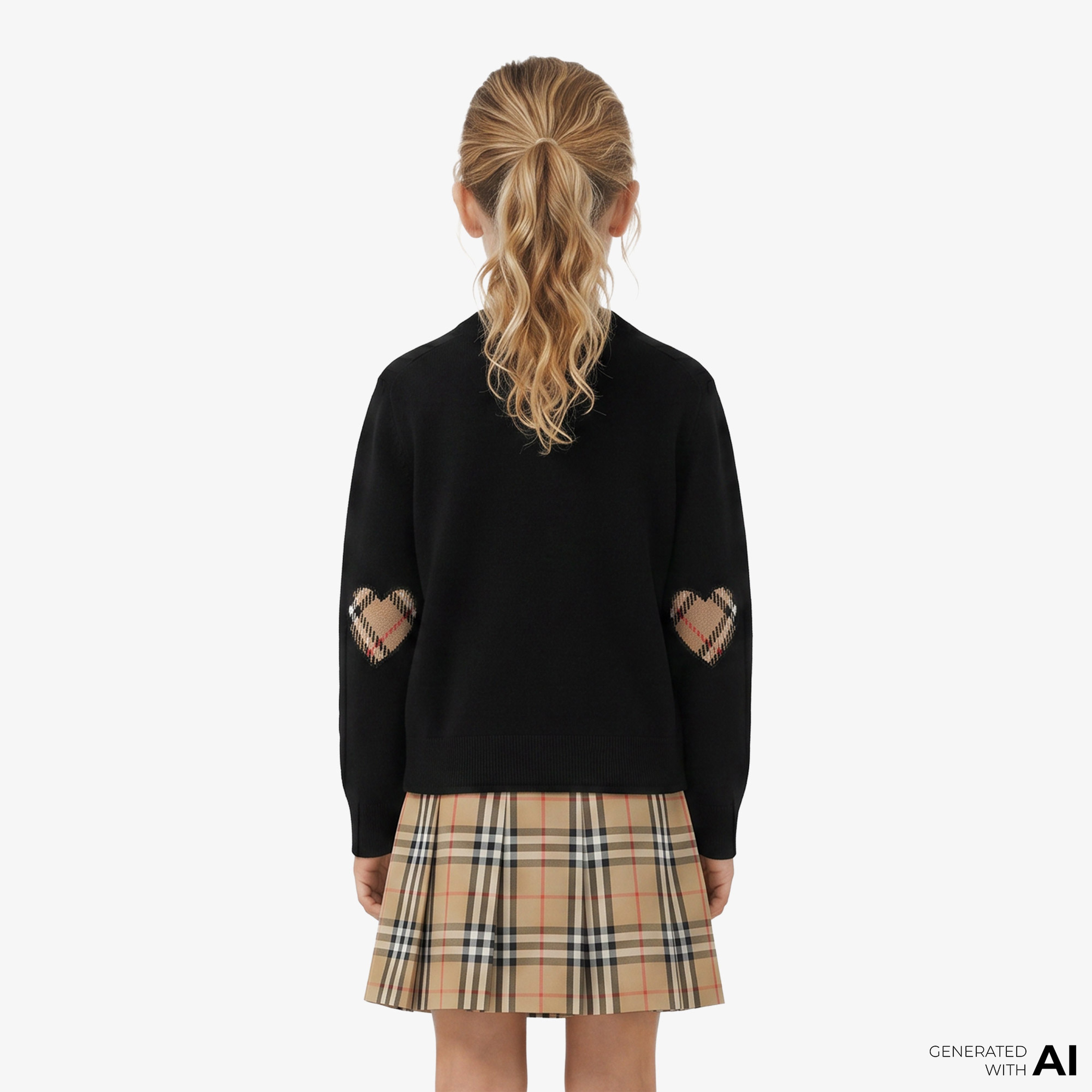 Burberry Ailsa Çocuk Siyah Hırka