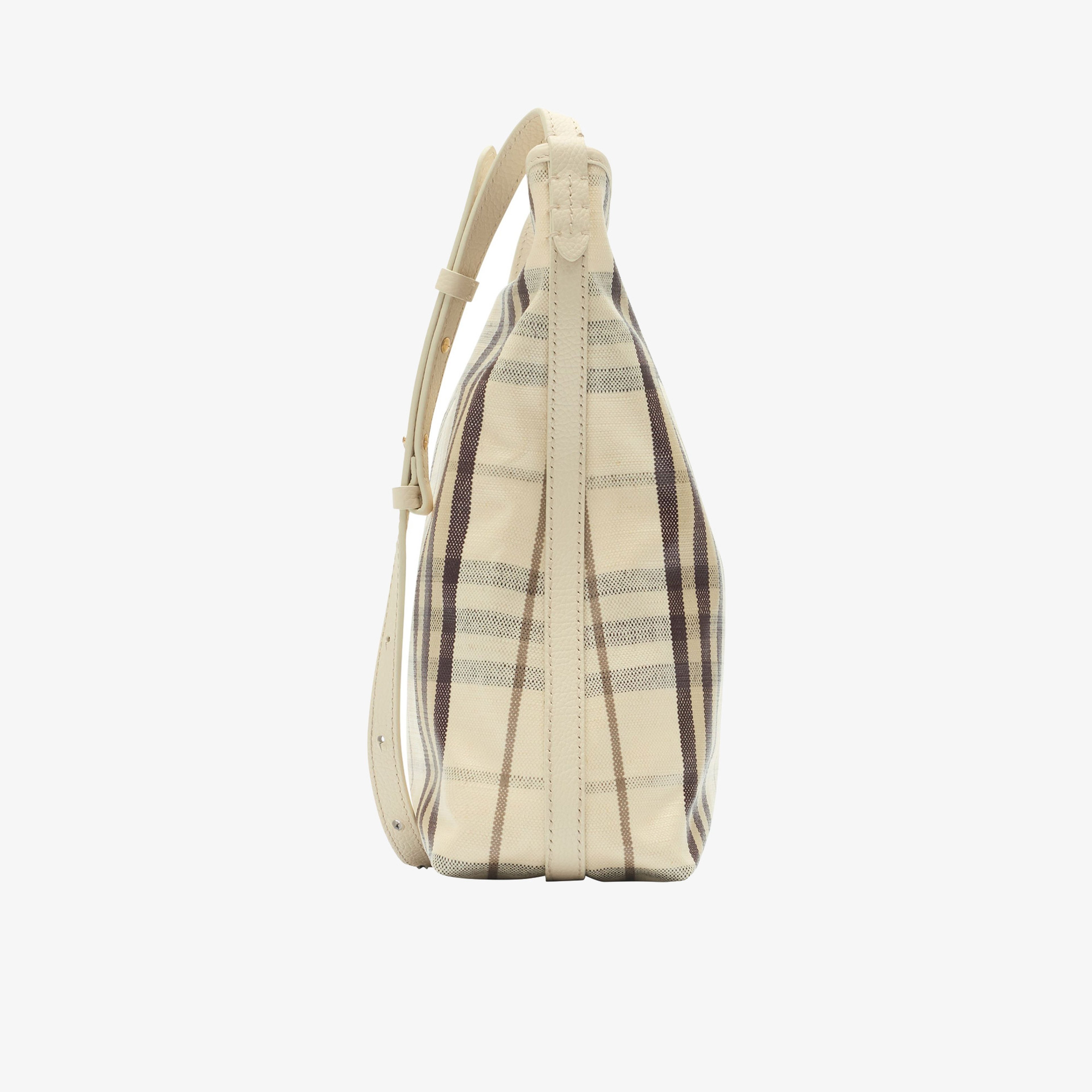 Burberry Highlands Kadın Bej Keten Omuz Çantası
