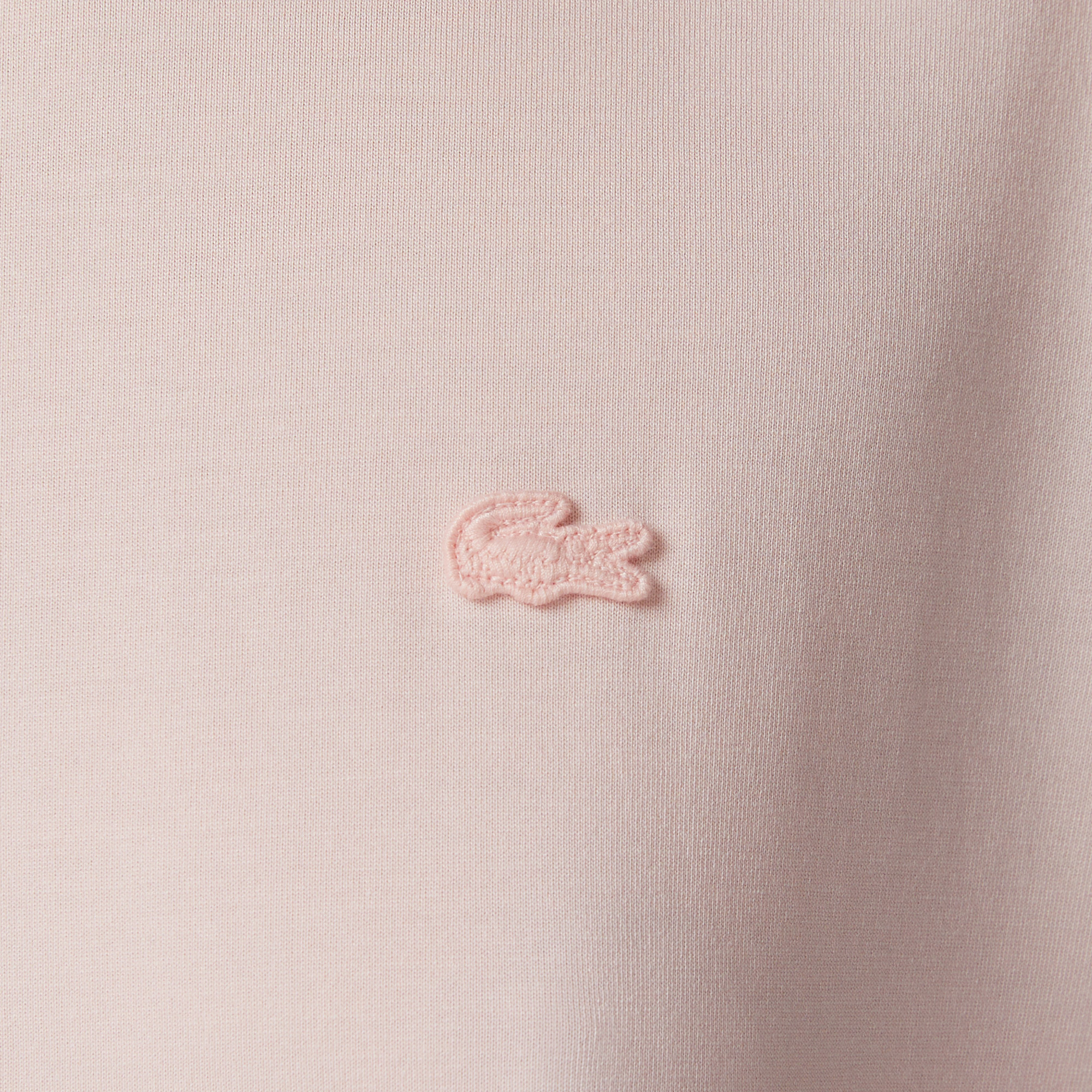 Kadın Relaxed Fit Bisiklet Yaka Açık Pembe T-Shirt