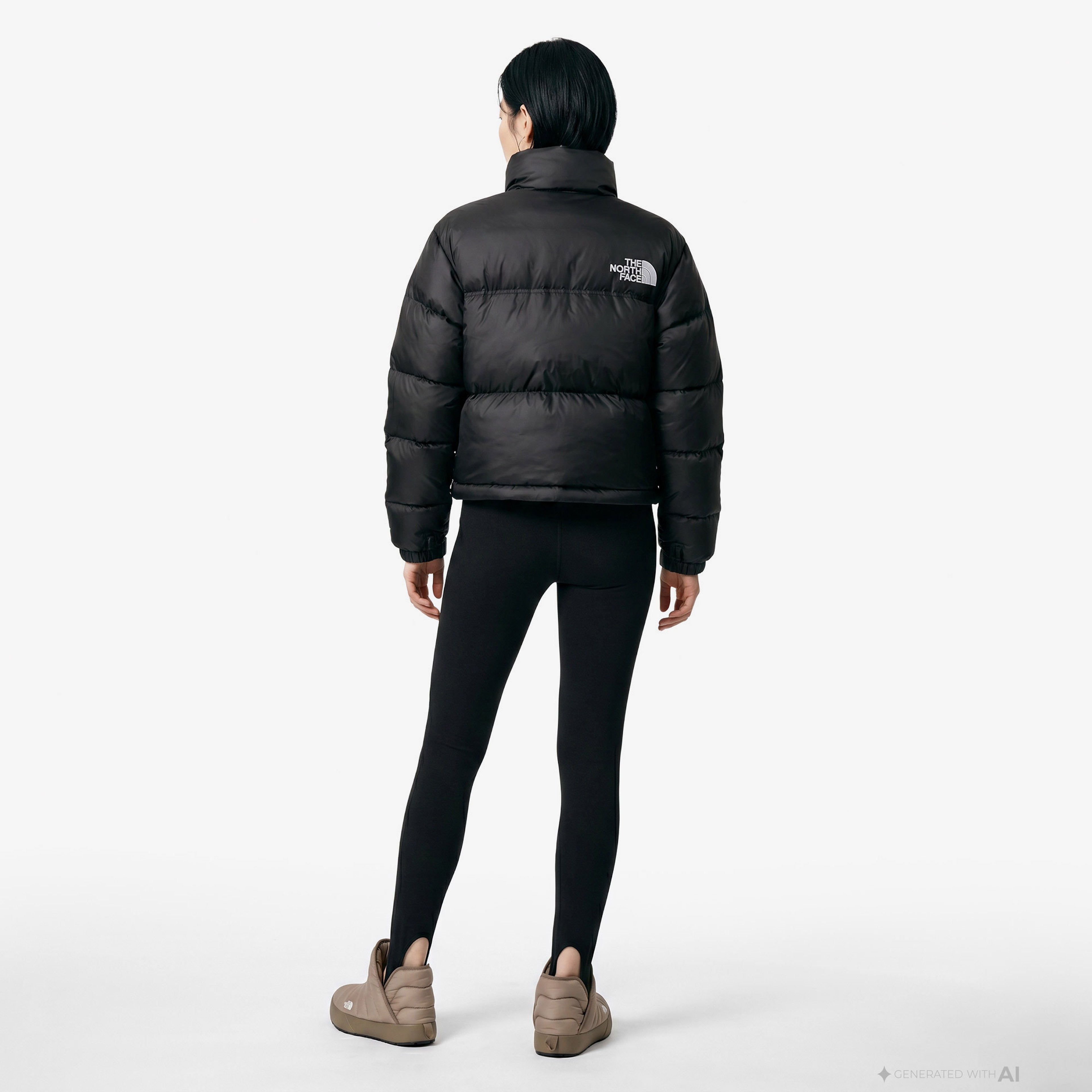 The North Face Kadın Nuptse Siyah Mont