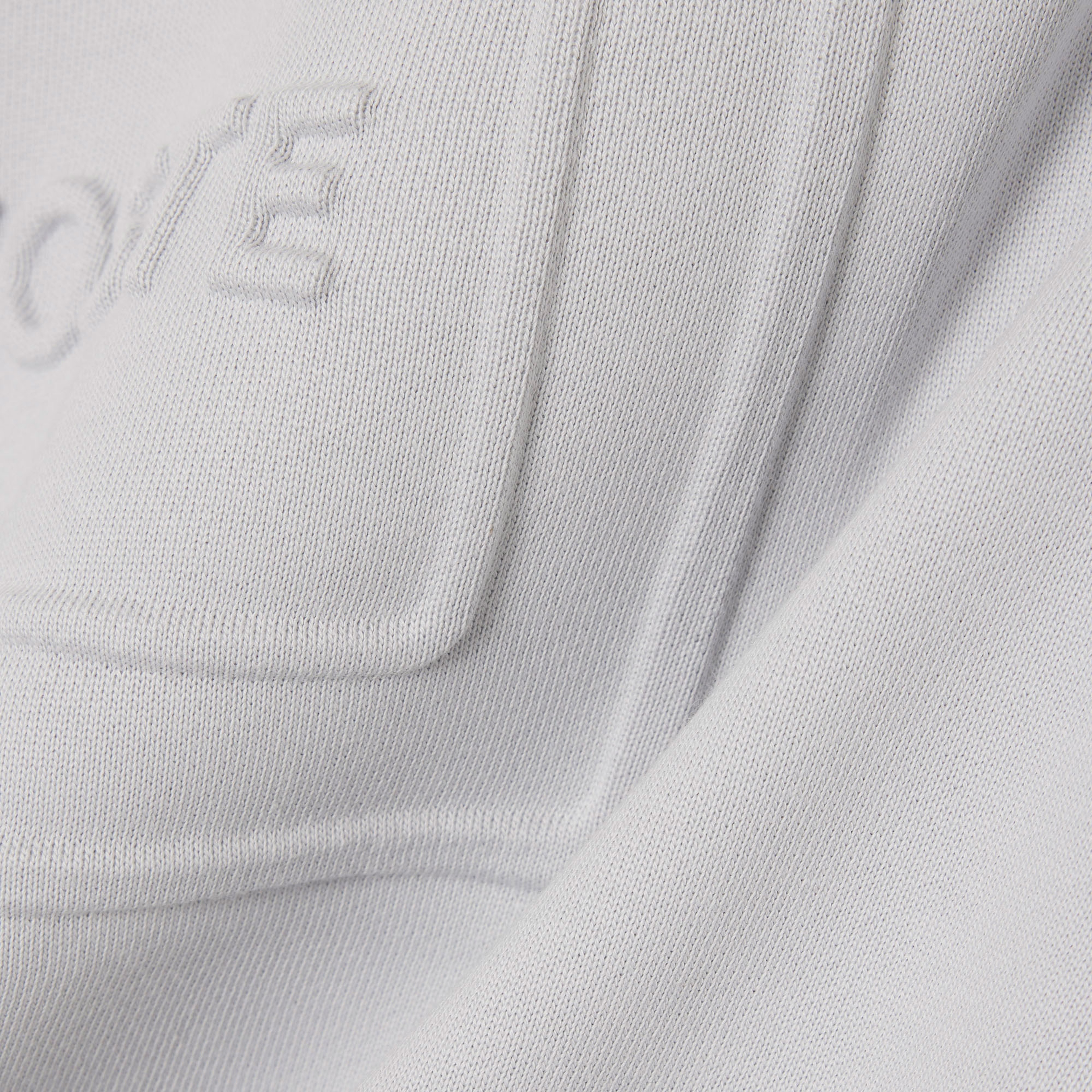 Lacoste Unisex Classic Fit Bisiklet Yaka Baskılı Gri Sweatshirt