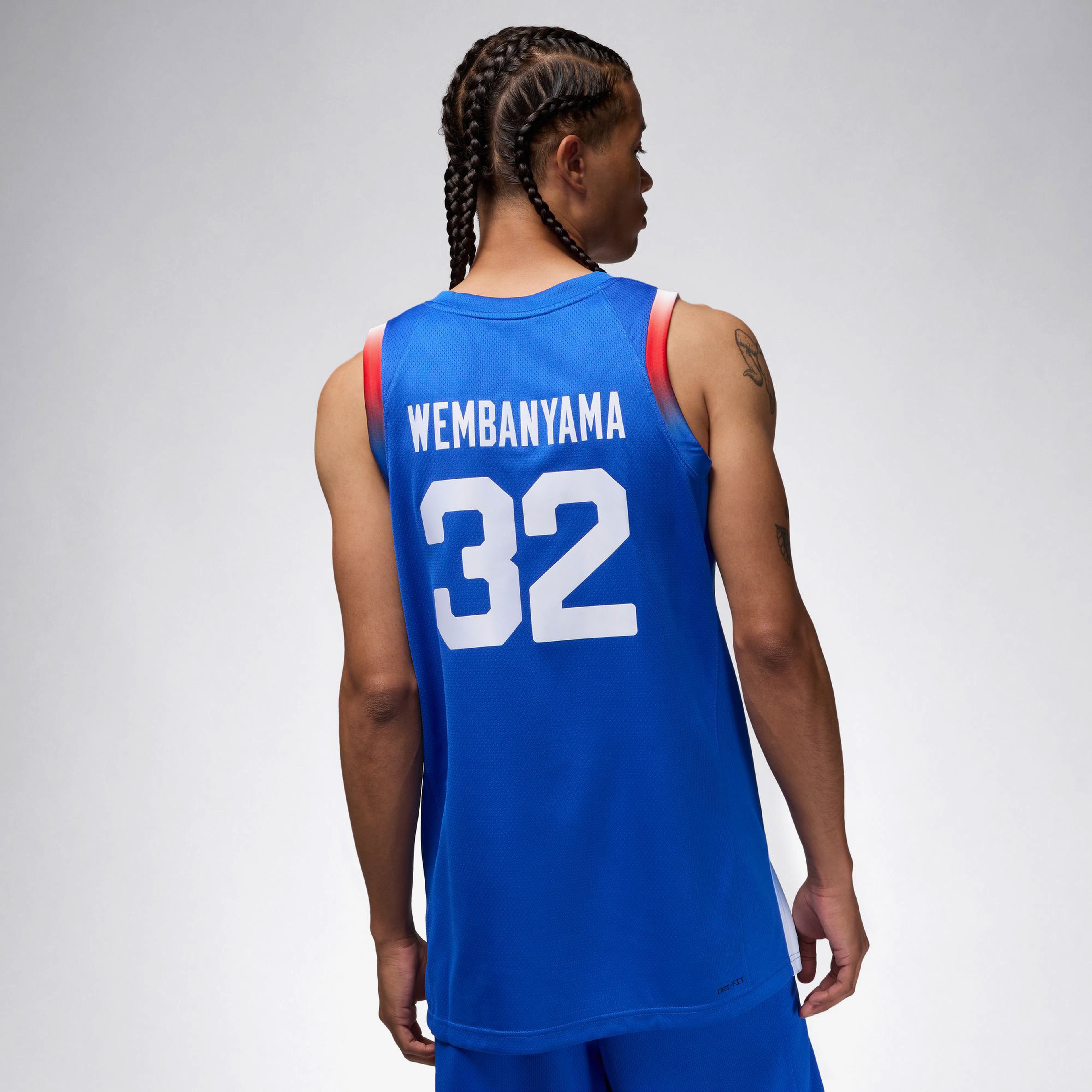 Nike Victor Wembanyama France Limited Road Erkek Mavi Basketbol Forması
