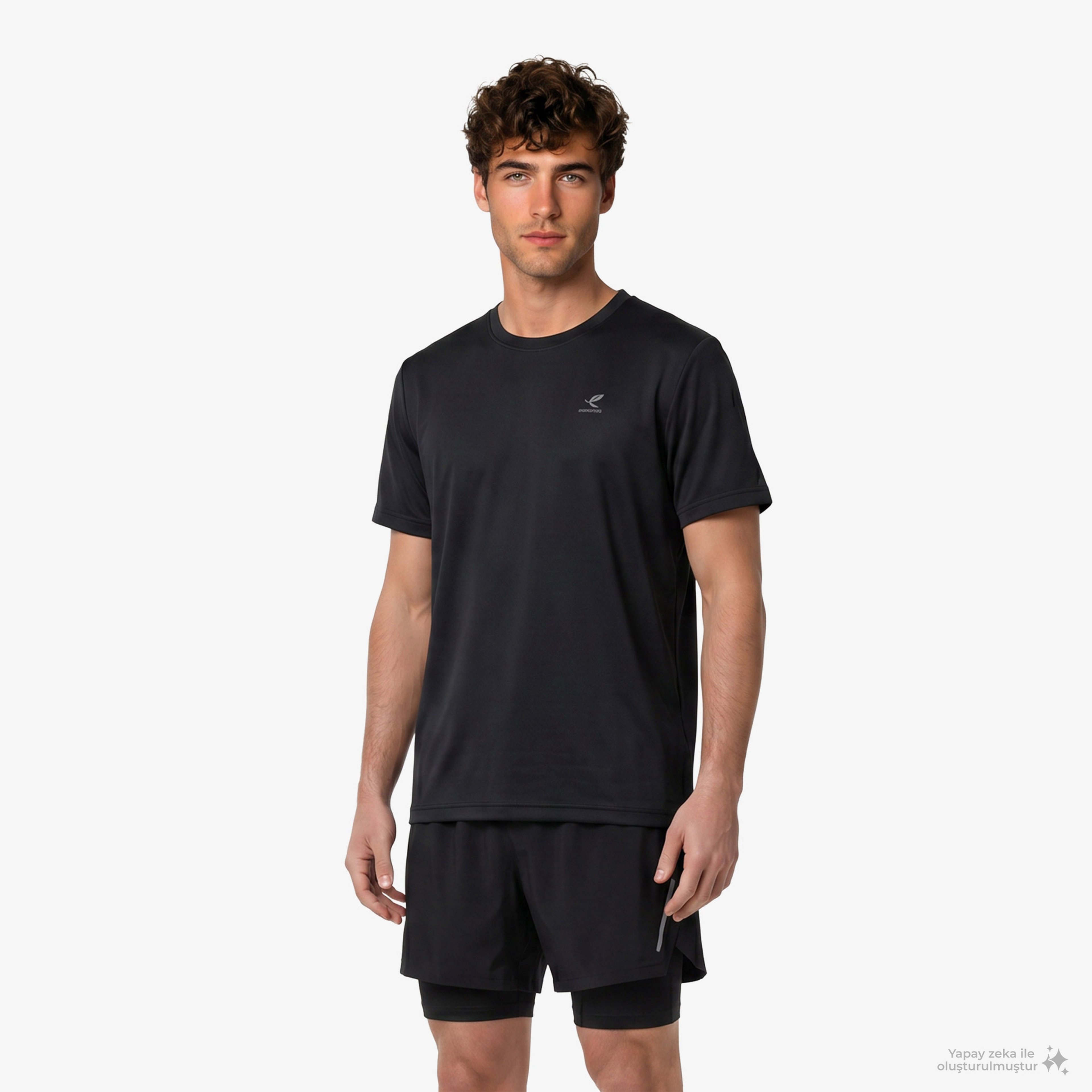 Energetics Gio Ss Erkek Siyah Antrenman T-Shirt