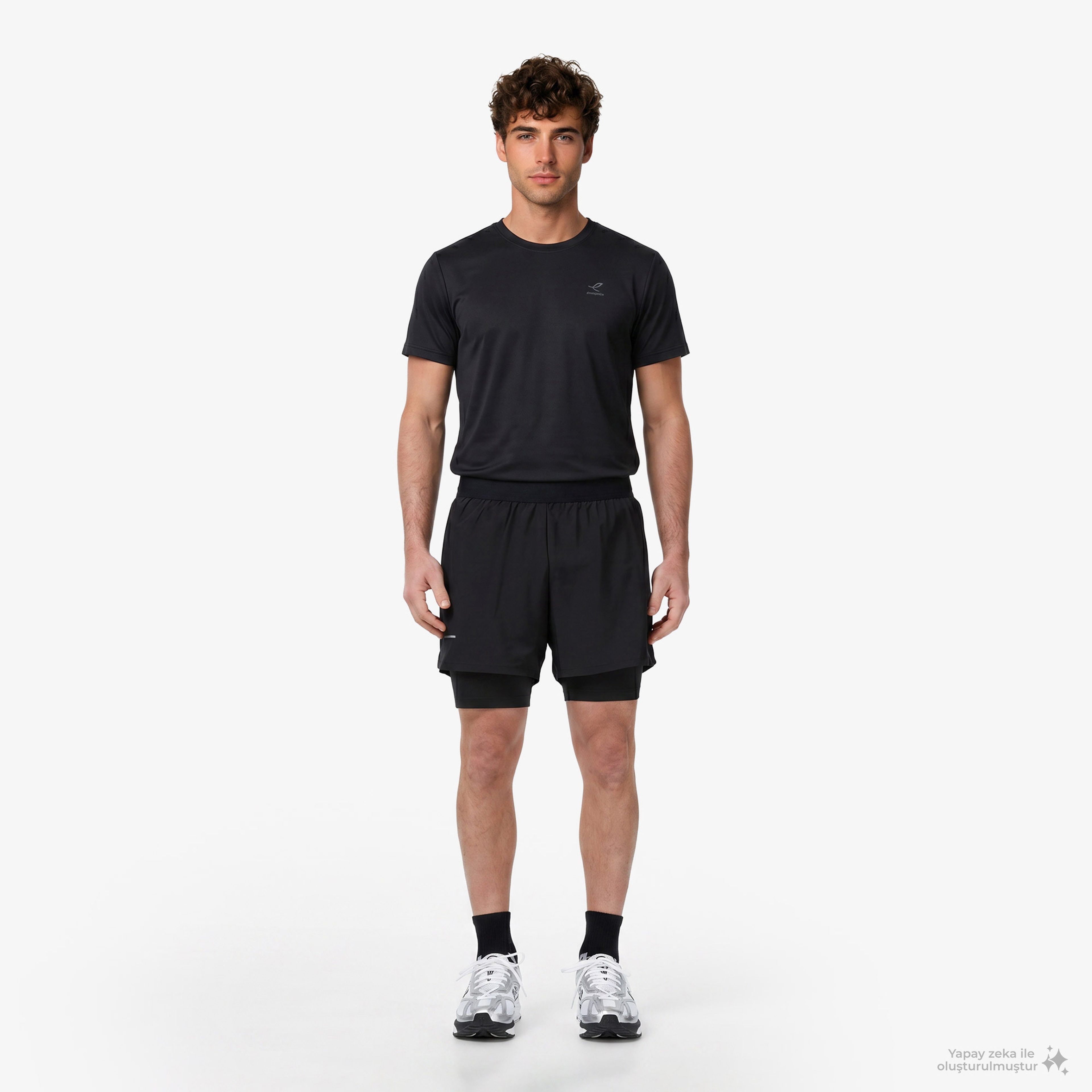 Energetics Gio Ss Erkek Siyah Antrenman T-Shirt