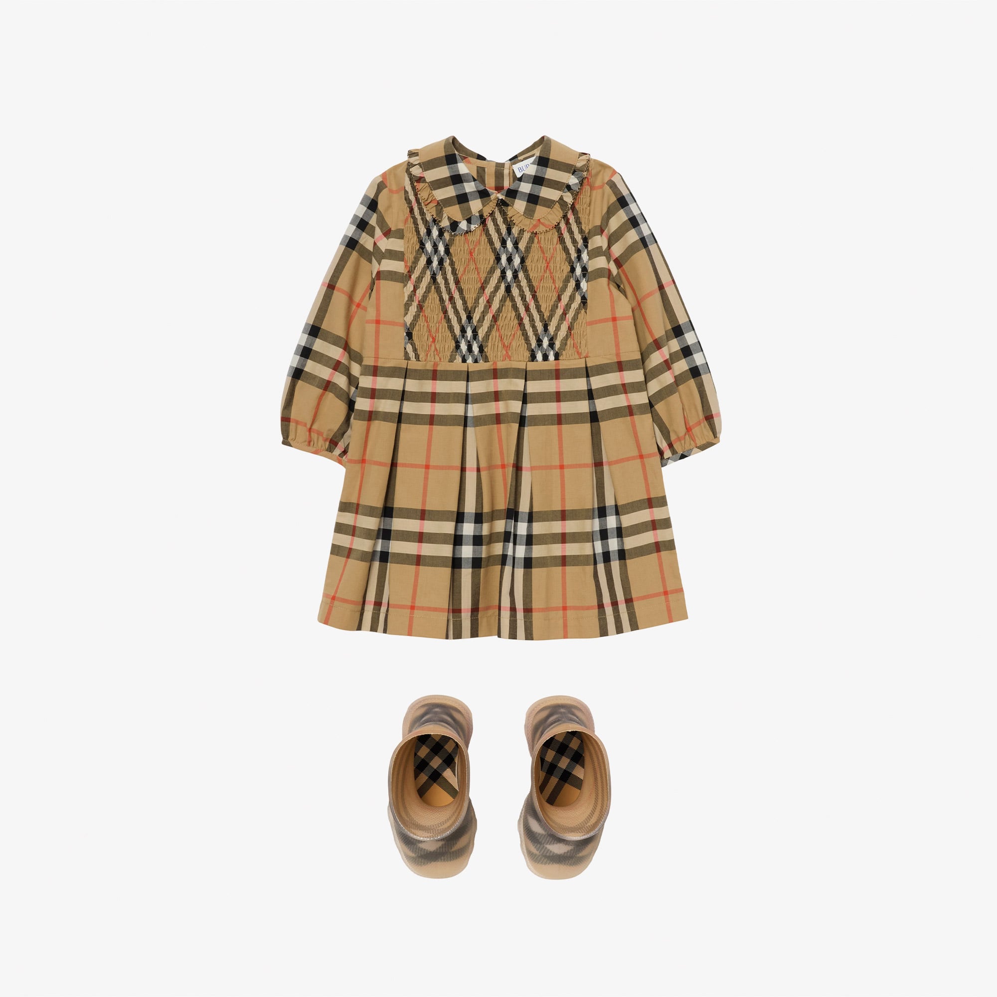 Burberry İda Çocuk Bej Elbise